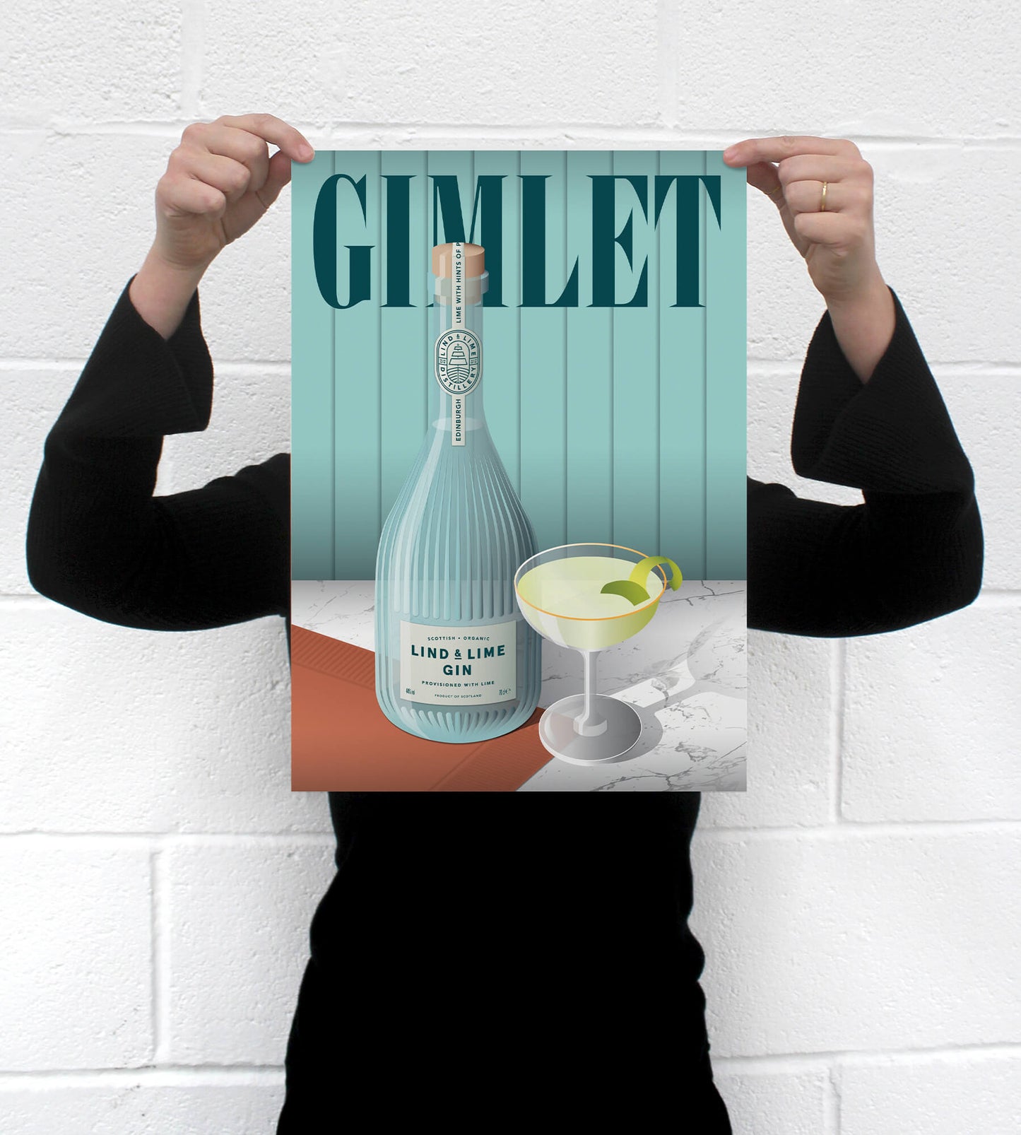 Lind & Lime • Vintage Gimlet Poster A3