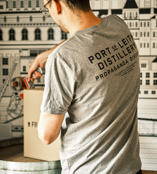 Port Of Leith Distillery • Propaganda Division T-Shirt Grey