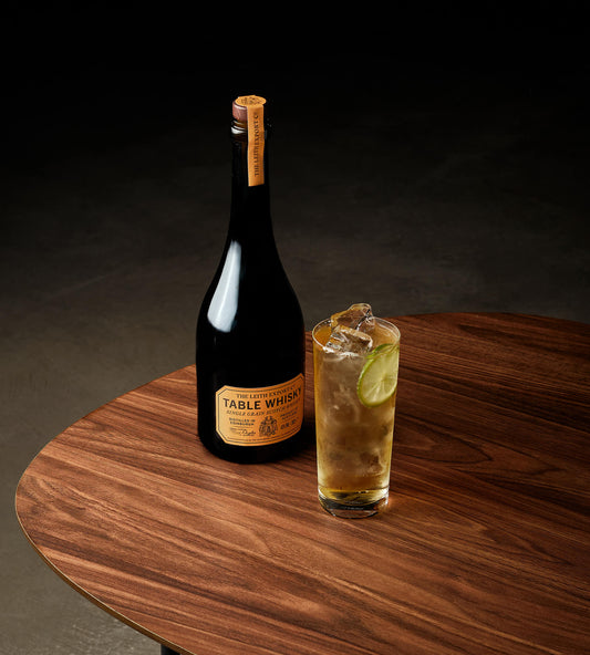 Table Whisky Bottle and Cocktail