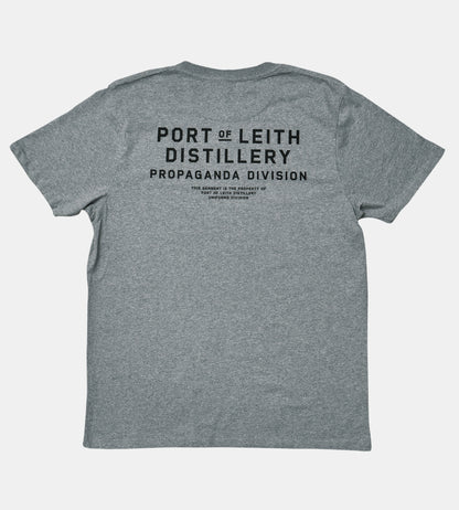Port Of Leith Distillery • Propaganda Division T-Shirt Grey