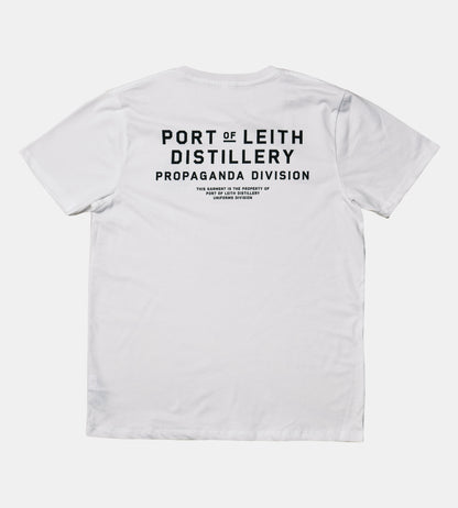 Port Of Leith Distillery • Propaganda Division T-Shirt White