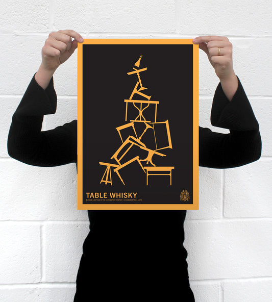 Leith Bond • Table Whisky Stacked Design Poster A3