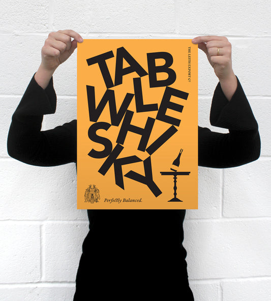 Leith Bond • Table Whisky Balanced Design Poster A3