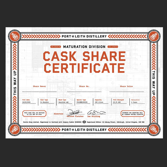 Port of Leith  2-Bottle Cask Share  Ex-Bourbon 5 Year Maturation